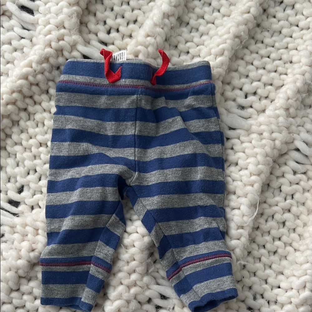 Cat & Jack Blue and Gray Striped Baby Pants